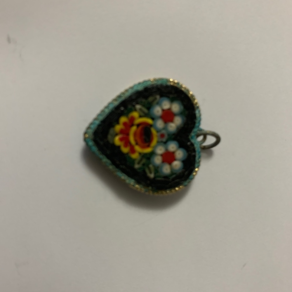 Vintage ITALIAN MURANO MILLEFIORI ART GLASS PENDAN